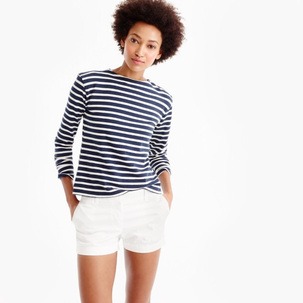 White 3” J Crew Chino Short Size 8